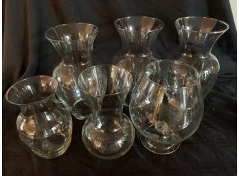 (#154) Glass Vases 6)