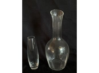 (#140) Wedgewood Water Decanter / Vase And Lenox Bud Vase
