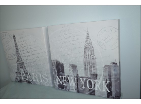 (#126) Unframed Pictures Of Paris And NYC (2)