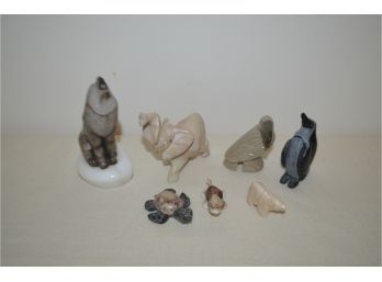 (#19) Assortment Of Marble Figurines