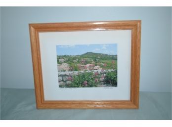 (#131) Wood Framed Picture Provence May 2003 11x9.5