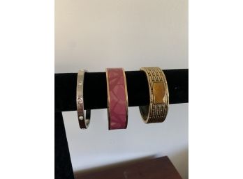 (#5) Bangle Bracelets (3)