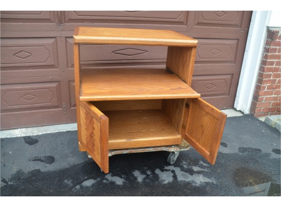 Kitchen Microwave Cart Pull Out Shelf