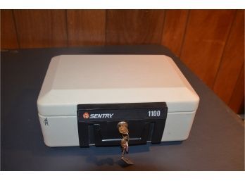(#55) Sentry Fire Proof Safe With Key Model#110D