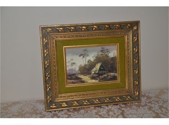 (#20) Wood Frame Painting 12x10