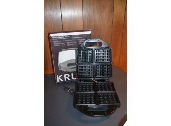(#50) Krups Waffle Maker F654 With Box Slightly Used