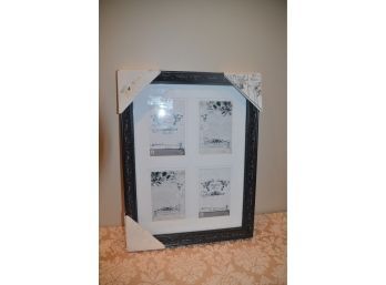 (#43) Black Picture 4 Frame NEW