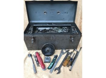 (#111) Craftman Toolbox With Assortment Of Tools.