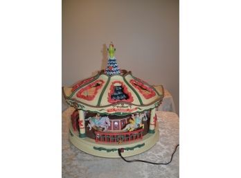 (#22) Carousel 1997 New Bright Plays Lights Up, Plays Several Christmas Songs, Does Not Go Around