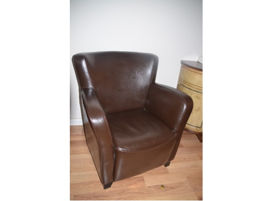(#3) Leather? Espresso Accent Side Chair