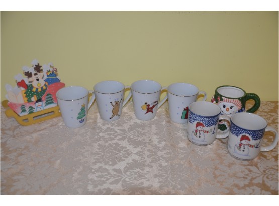 (#13) Christmas Mugs Assortment  (7)