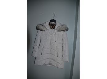 (#83) Laundry White Down Winter Jacket Size Small