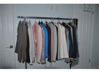 (#80) Assortment Of Blazers And Pant Suit Sets (3) (tahari, Hilfiger, Calvin Klein, Anne Klein)