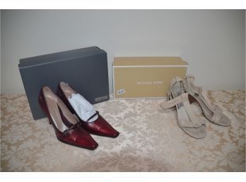 (#73) Michael Kors, Kenneth Cole Reaction Boxed Hi-healed Shoes (2 Pairs) Size 6.5