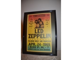 (#108) Poster In Concert Led Zepplin San Francisco April 24, 1969