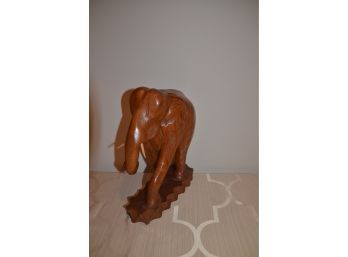 (#34) Wood Carved Elephant 12'Tall X 11'