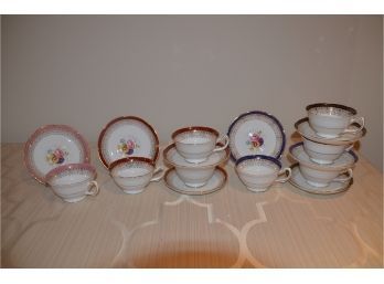 (#52) Tea Cup Sets (8) Fine Bone China By Royal Grafton