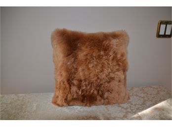 (#9) Alpaca Fur Decorative Pillow With Zipper