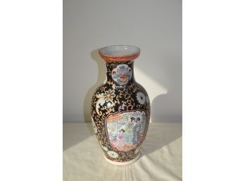 (#31) Ceramic Asian Vase 12.5'H