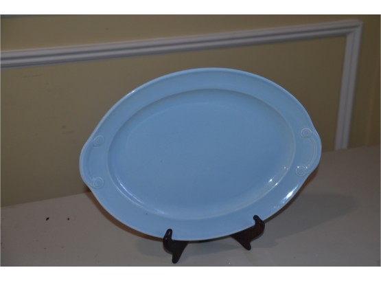 (#23) Oval Lu-ray USA Pastels Serving Platter 13.5 X9.5'