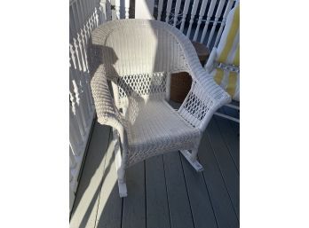Plastic Wicker Rocking Chair