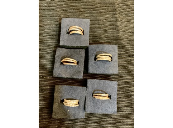 Lot Of (19 ) JTV Stackable Rings, They Are All Serling Silver & C.z.