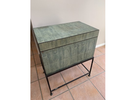Storage Chest With Metal Base / Stand