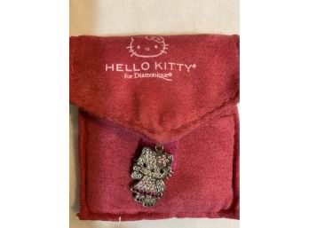 Hello Kitty  18” Necklace 925 & Cz
