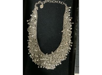 HSN R.J. Graziano 18” Necklace Sterling Silver & Cz