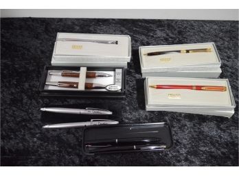 Assortment Of Pens In Boxes