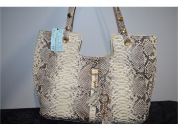WH Petronela Python Leather Handbag