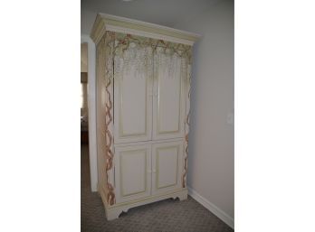 Hand-painted Armoire (looks Like It's One Piece)
