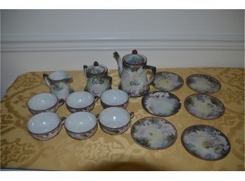 (#28) Asian Fine Porcelain Tea Set