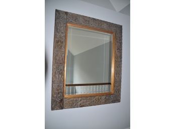 Large Wood Framed Wall Hanging Mirror 63'H