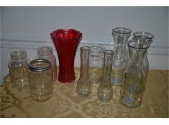 (#53) Assortment Of Vases (10)