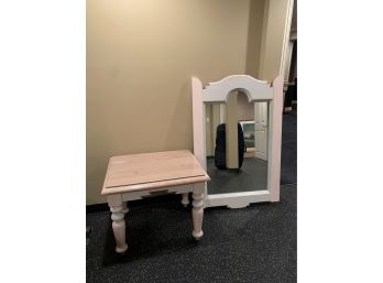 Arizona South Western Style End Table And Mirror