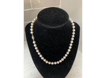14k Pearl Necklace 16' Long