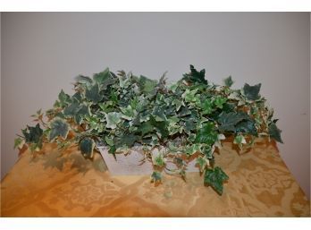 (#72) Artificial Ivy Plant 12' Tin Planter