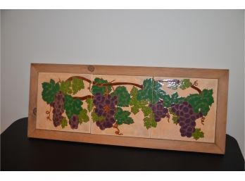 (#33) Tile Of Grapes 10x27