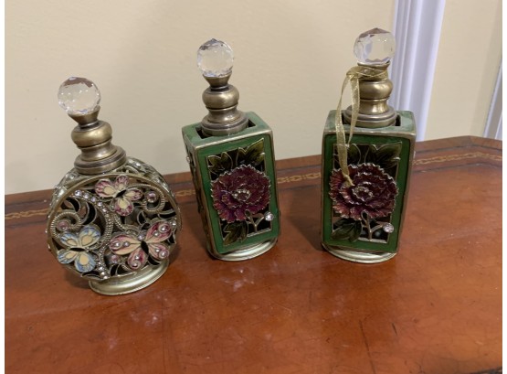 Decorative Metal Perfume Bottles (3)