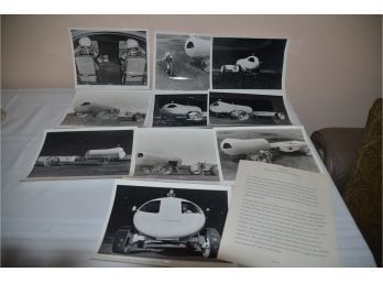 (#24) Vintage Grumman Black And White Photos Of Lunar Simulator