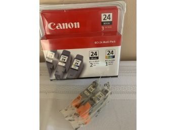 (#40) Cannon Ink Cartridge #24 Black And Color
