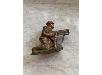 (#95) Vintage Barclay Manoil Lead Metal Military Toy Soldier