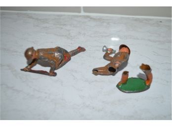(#97) Vintage Barclay Manoil Lead Metal Military Toy Soldiers