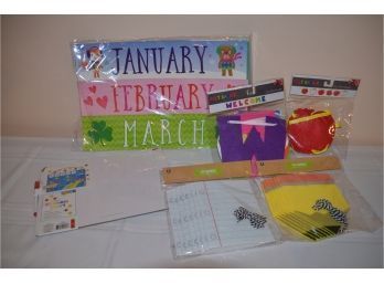 (#83) Teacher Supplies: Classroom Banners Decor, Dry Eraser Board