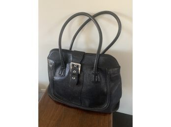 (#99) Black Leather Tods Handbag