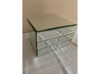 (#46) Mirrored 3 Drawer Jewelry Box