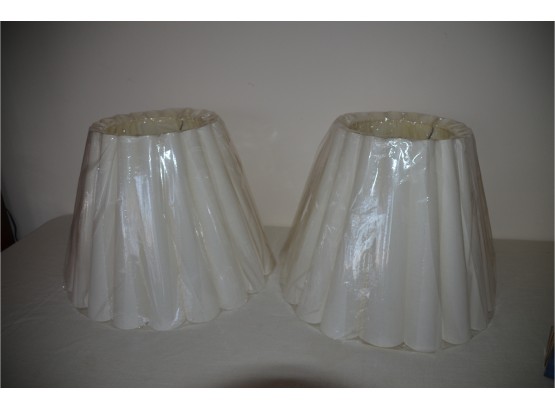 (#74) Large Shades 2 Off White Plastic Covering 20'x15'H