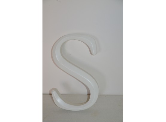 (#105) Large Letter 'S' Wall Decor 12'H