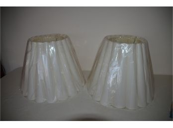 (#74) Large Shades 2 Off White Plastic Covering 20'x15'H